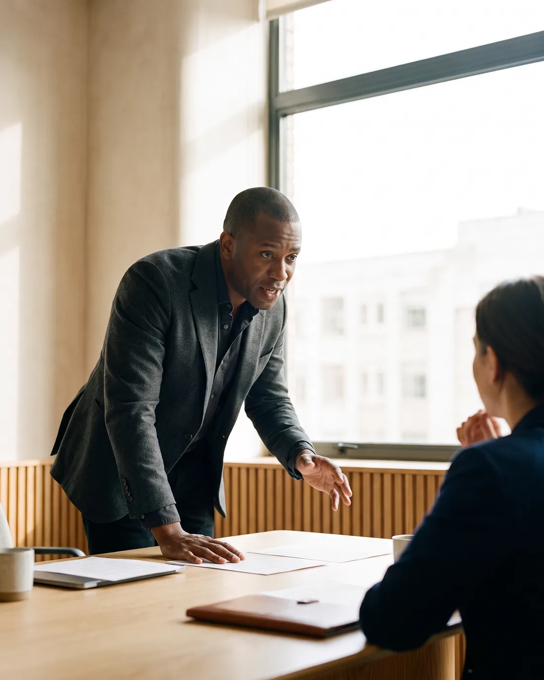 A fractional CFO at work in a San Francisco business setting